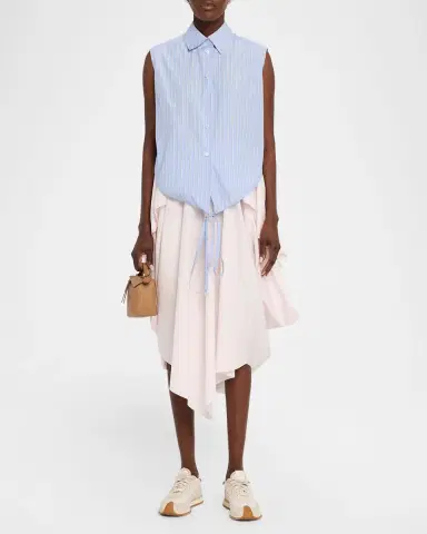 LOEWE x Paula's Ibiza Striped Cotton-Blend Sleeveless Top | Thumbnail 2