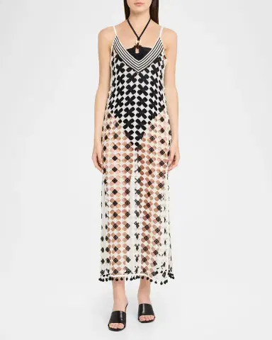 Ramy Brook Cleo Patterned Sheer Cover-Up Maxi-Dress | Thumbnail 2 Ramy Brook Cleo Patterned Sheer Cover-Up Maxi-Dress | Thumbnail 2