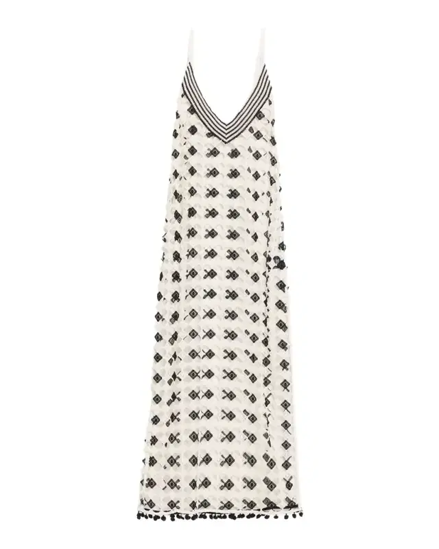 Ramy Brook Cleo Patterned Sheer Cover-Up Maxi-Dress