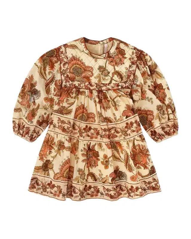 Zimmermann Girl 's Aster Quilted Dress, Size 1-12