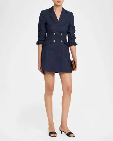 Cinq à Sept Bekah Denim Mini Dress | Thumbnail 4 Cinq à Sept Bekah Denim Mini Dress | Thumbnail 4