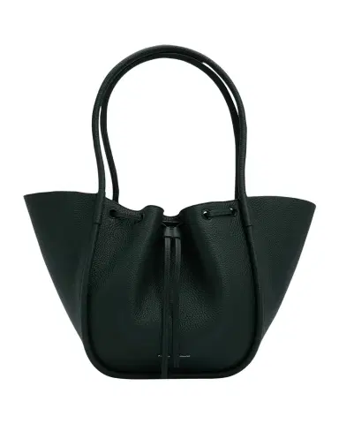 Proenza Schouler Large Ruched Pebbled Leather Tote Bag | Thumbnail 1