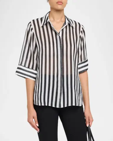 Kobi Halperin Jolie Striped Cotton Blouse | Thumbnail 4 Kobi Halperin Jolie Striped Cotton Blouse | Thumbnail 4