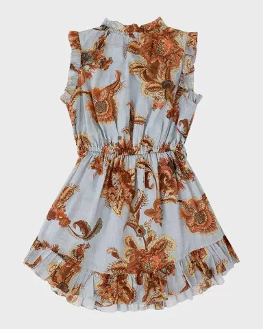 Zimmermann Girl's Aster Printed Flip Dress, Size 1-12 | Thumbnail 2