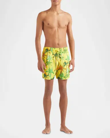 Vilebrequin Men's Packable Palms Swim Trunks | Thumbnail 2