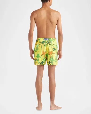Vilebrequin Men's Packable Palms Swim Trunks | Thumbnail 3
