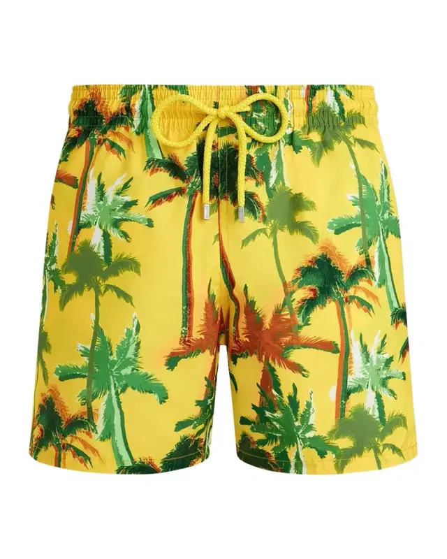 Vilebrequin Men's Packable Palms Swim Trunks