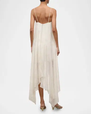 Staud Valencia Beaded Organza High-Low Dress | Thumbnail 3 Staud Valencia Beaded Organza High-Low Dress | Thumbnail 3