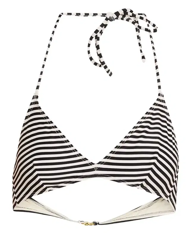Nili Lotan Printed Triangle Bikini Top
