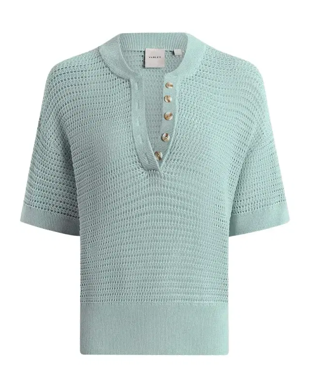 Varley Callie Open-Knit Top