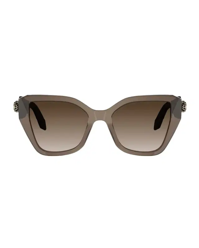 BVLGARI Serpenti 51mm Acetate Butterfly Sunglasses