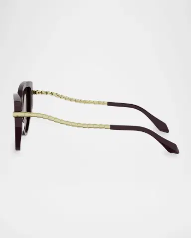 BVLGARI Serpenti 54mm Acetate Cat-Eye Sunglasses | Thumbnail 3