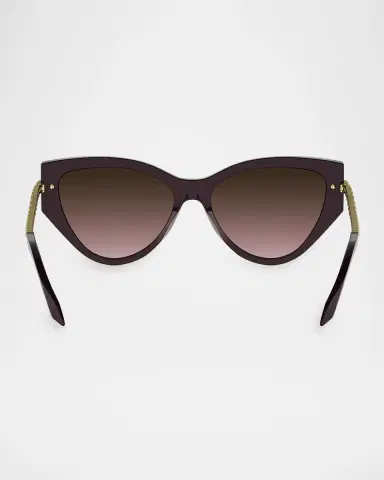 BVLGARI Serpenti 54mm Acetate Cat-Eye Sunglasses | Thumbnail 5