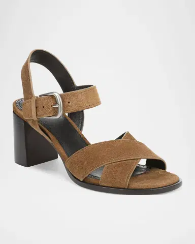 Vince 70mm Salma Suede Block-Heel Sandals | Thumbnail 2