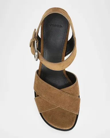 Vince 70mm Salma Suede Block-Heel Sandals | Thumbnail 5