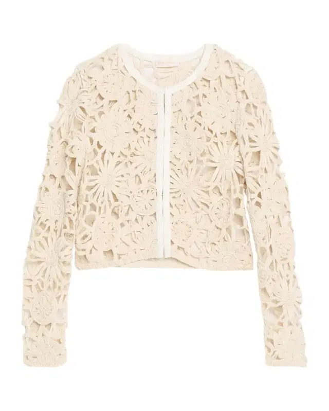 Ramy Brook Adelynn Openwork Floral Jacket