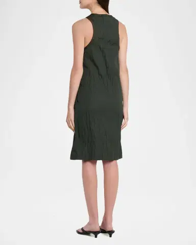 TOTEME Crinkled Cotton Sleeveless Tank Dress | Thumbnail 3 TOTEME Crinkled Cotton Sleeveless Tank Dress | Thumbnail 3