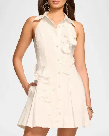 Ramy Brook Donna Floral Mini Shirtdress | Thumbnail 4