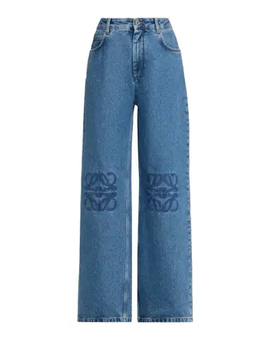Loewe Anagram Baggy Wide-Leg Jeans | Thumbnail 1 Loewe Anagram Baggy Wide-Leg Jeans | Thumbnail 1