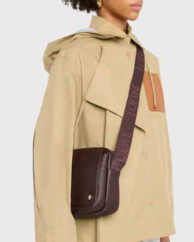 LOEWE Men's Medium Pebble Grained Calfskin Messenger Bag | Thumbnail 2 LOEWE Men's Medium Pebble Grained Calfskin Messenger Bag | Thumbnail 2