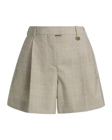 Burberry Raina Glen Plaid Wool Shorts | Thumbnail 1 Burberry Raina Glen Plaid Wool Shorts | Thumbnail 1