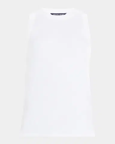 Veronica Beard Jordyn Rib-Knit Tank Top | Thumbnail 1