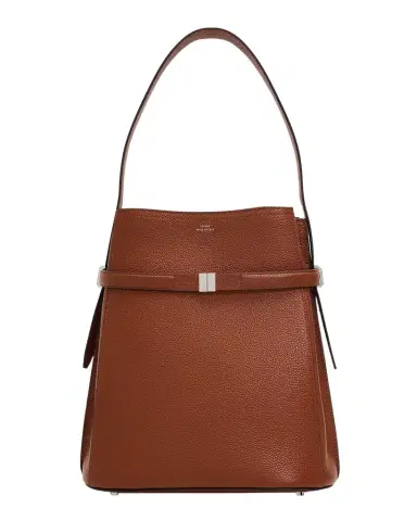 TOTEME Belted Bucket Grain Leather Shoulder Bag | Thumbnail 1 TOTEME Belted Bucket Grain Leather Shoulder Bag | Thumbnail 1