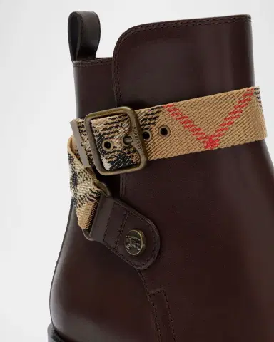 Burberry Huntley Leather Ankle Boots | Thumbnail 3 Burberry Huntley Leather Ankle Boots | Thumbnail 3