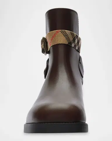 Burberry Huntley Leather Ankle Boots | Thumbnail 6 Burberry Huntley Leather Ankle Boots | Thumbnail 6