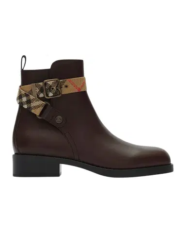 Burberry Huntley Leather Ankle Boots | Thumbnail 1 Burberry Huntley Leather Ankle Boots | Thumbnail 1