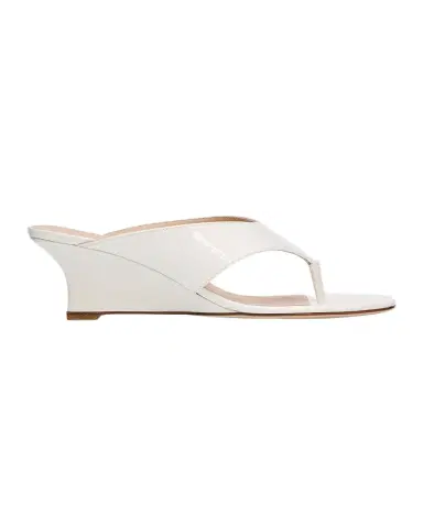 Stuart Weitzman 50mm Vinnie Patent Leather Thong Sandals | Thumbnail 1