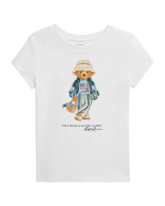Little Girl 's & Girl 's Polo Bear Cotton Jersey Tee
