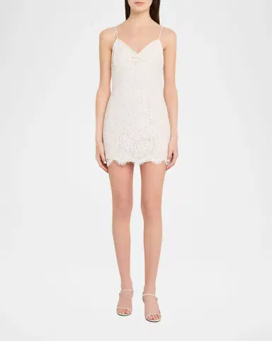 LoveShackFancy Petaline Lace Mini Dress | Thumbnail 2 LoveShackFancy Petaline Lace Mini Dress | Thumbnail 2