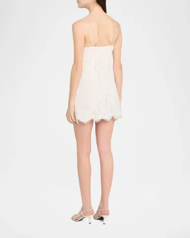LoveShackFancy Petaline Lace Mini Dress | Thumbnail 3 LoveShackFancy Petaline Lace Mini Dress | Thumbnail 3