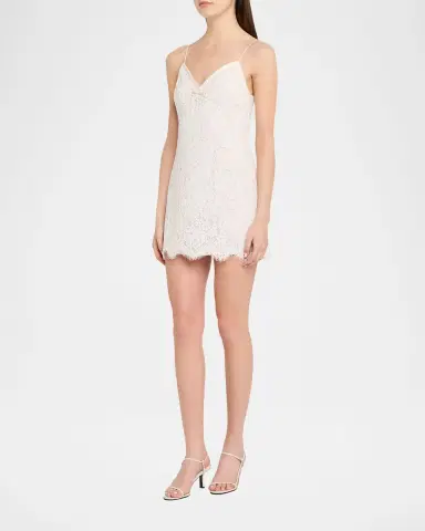 LoveShackFancy Petaline Lace Mini Dress | Thumbnail 4 LoveShackFancy Petaline Lace Mini Dress | Thumbnail 4