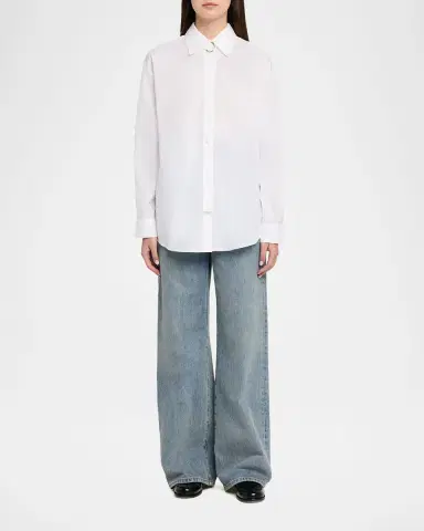 Marni D-Ring Strap Cotton Poplin Button-Down Shirt | Thumbnail 2