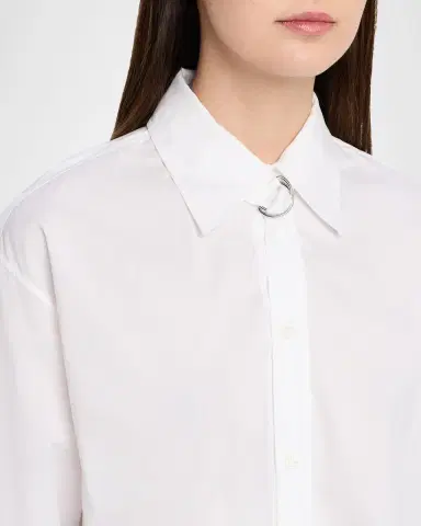 Marni D-Ring Strap Cotton Poplin Button-Down Shirt | Thumbnail 5