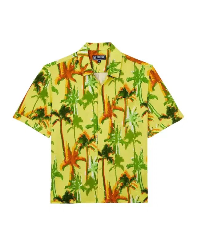 Vilebrequin Men's Cotton Palms Camp Shirt