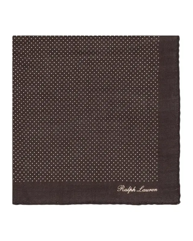 Pin Dot Cashmere-Silk Pocket Square