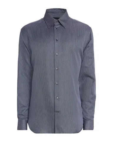Emporio Armani Men's Micro-Dot Cotton Modern Fit Sport Shirt | Thumbnail 1