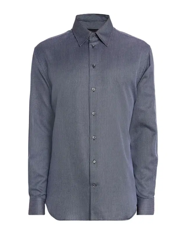 Men 's Micro-Dot Cotton Modern Fit Sport Shirt
