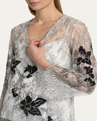 Kobi Halperin Devyn Scalloped Floral Lace Blouse | Thumbnail 5 Kobi Halperin Devyn Scalloped Floral Lace Blouse | Thumbnail 5