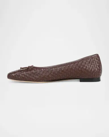 Vince Darla Woven Leather Ballerina Flats | Thumbnail 5 Vince Darla Woven Leather Ballerina Flats | Thumbnail 5