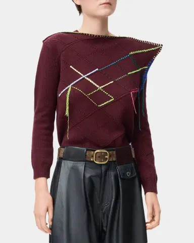 LOEWE Rounded Suede Belt | Thumbnail 2