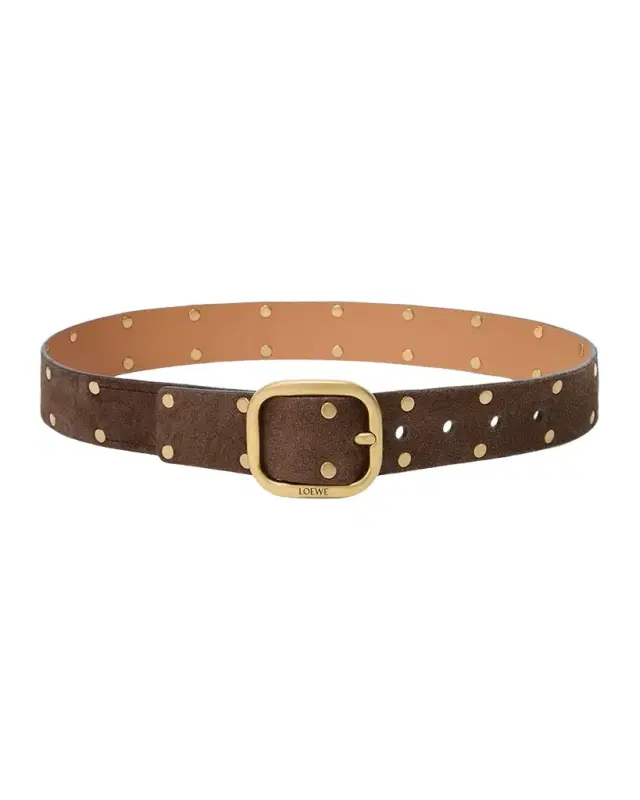 Rounded Suede Belt