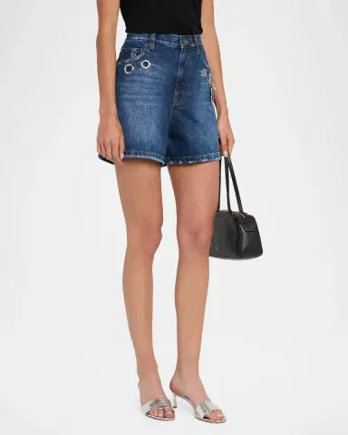 Marc Jacobs Grommet Denim Shorts | Thumbnail 4