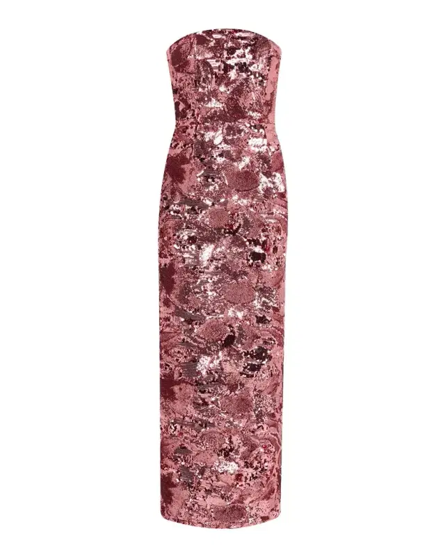 HELSI Leslie Strapless Sequin Column Gown