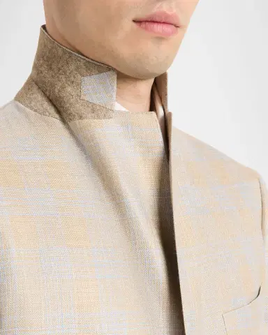 Cesare Attolini Men's Plaid Cashmere-Blend Sport Jacket | Thumbnail 7 Cesare Attolini Men's Plaid Cashmere-Blend Sport Jacket | Thumbnail 7