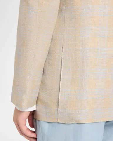 Cesare Attolini Men's Plaid Cashmere-Blend Sport Jacket | Thumbnail 8 Cesare Attolini Men's Plaid Cashmere-Blend Sport Jacket | Thumbnail 8