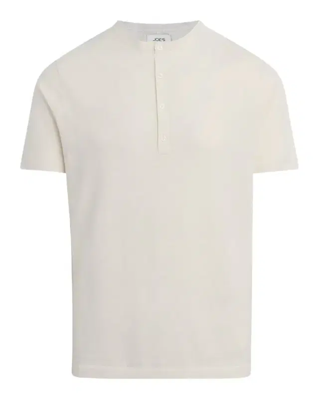 Men 's Linen and Cotton Solid Henley T-Shirt